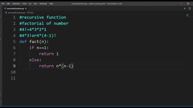 # 28 Recursive Function in Python | Python Recursive Function With Example смотреть онлайн
