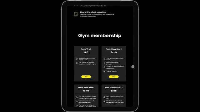 Landing Page - Gym. Template in Figma смотреть онлайн