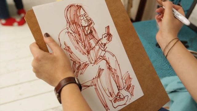 Уроки рисования от Art Metier. Как научиться рисовать фигуру человека поэтапно. Уроки рисования. смотреть онлайн