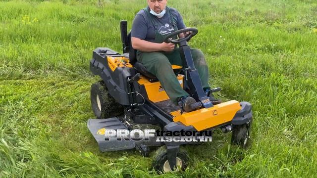 Минитрактор (райдер) CubCadet XZ3 с нулевым радиусом разворота косит траву лучше и быстрее всех.