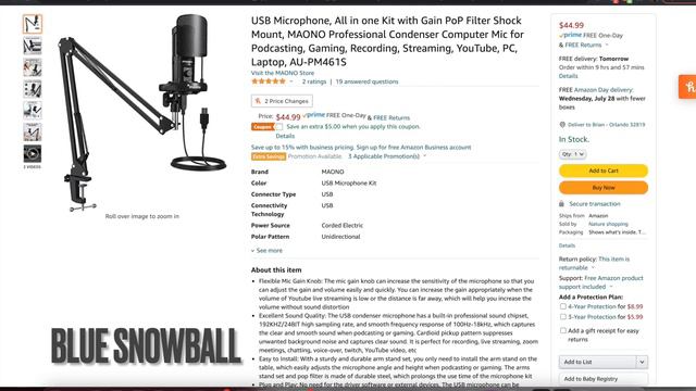 Maono USB Microphone AU-PM461S | Unboxing, Setup, and Audio Comparison смотреть онлайн