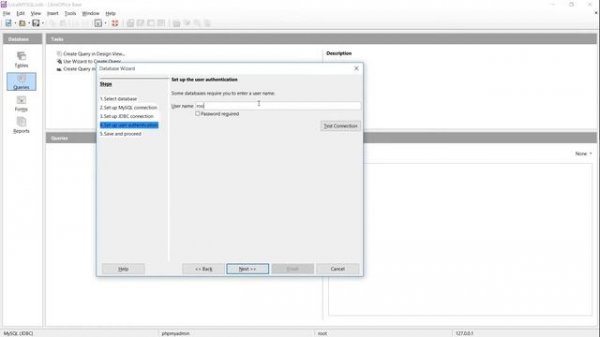 How to Connect to a Database as Data Source - 1 - LibreOffice Base Tutorial