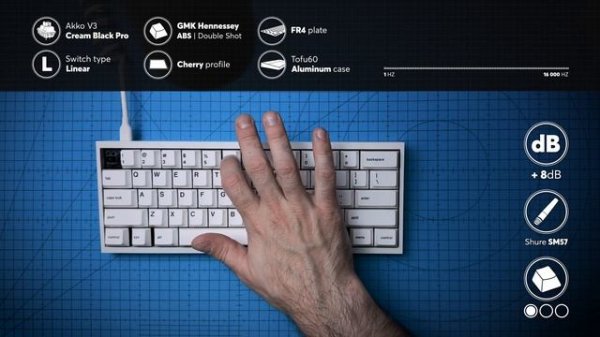 Akko V3 Cream Black Pro Linear switch Sound Test & Review!