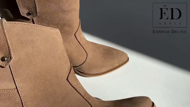 Ботинки казаки бежевые (на флисе) смотреть онлайн