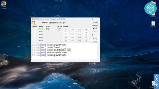 Fix Error Apache Shutdown Unexpectedly in XAMPP [SOLVED] смотреть онлайн