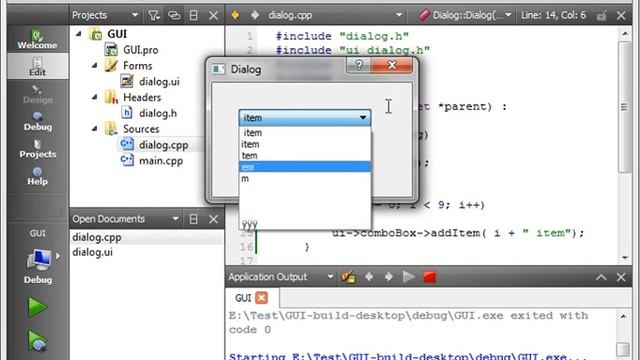 C++ Qt 19 QComboBox смотреть онлайн