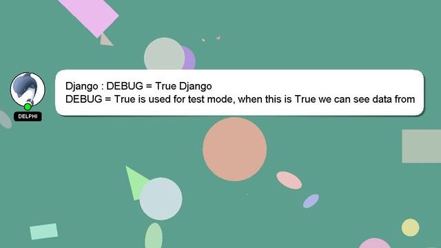 Django : DEBUG = True Django смотреть онлайн