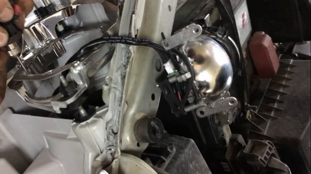 Замена штатных линз/Установка LED би-линз Toyota Camry V40 смотреть онлайн