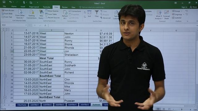 MS Excel - Subtotal смотреть онлайн