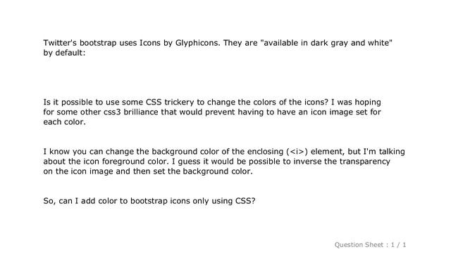 CSS : Can I add color to bootstrap icons only using CSS? смотреть онлайн