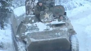 Марш бросок на МТЛБ 2014