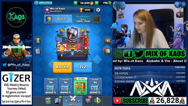 🔵 NEW LADDER TROPHY PUSH +5400 MEGA KNIGHT DECK & PEKKA DECKS LATER |🔵CLASH ROYALE🔵 смотреть онлайн