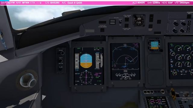 Ex Q400 Pilot Flies the Q4XP Live! FlyJSim Dash 8 Q400 To the Bahamas! X Plane 11 смотреть онлайн