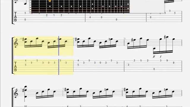 Carcassi, Mateo Allegretto Op5 No 12 GUITAR TAB смотреть онлайн