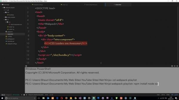 Webpack Tutorial for Beginners #6 - SASS Loaders