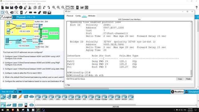 (На РУССКОМ) Free CCNA _ Configuring EtherChannel _ Day 23 Lab _ CCNA 200-301 Complete Course смотреть онлайн