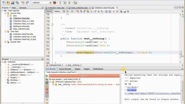 Tests unitaires PHP avec NetBeans смотреть онлайн