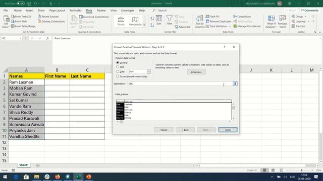 How to split data and combine cells in spreadsheet or excel. ll Kannada ll смотреть онлайн