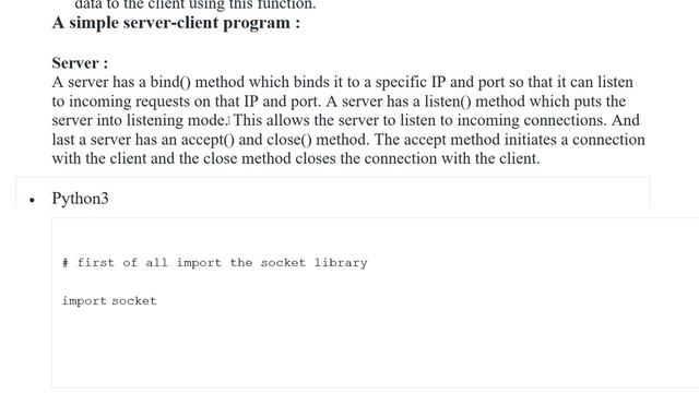Python | Socket Programming смотреть онлайн
