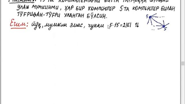 Graflar nazariyasi 1. Kirish смотреть онлайн