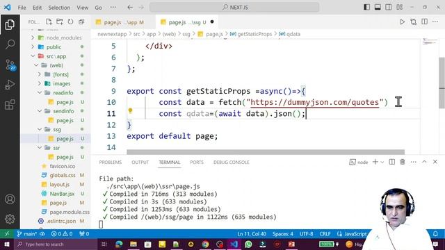 getStaticProps is not supported in app in Next JS 13 | Next JS Full Stack Course #31 смотреть онлайн