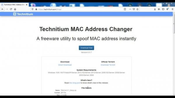 How to Change MAC Address - MAC Address Spoofing - TMAC Technitium MAC Address Changer