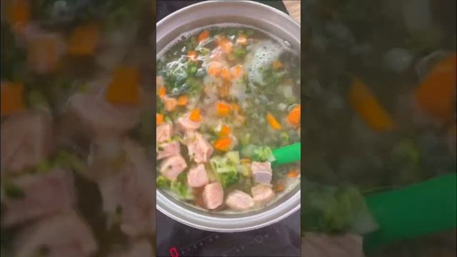 Вкусный сливочный супчик с красной рыбой ? #еда #рецепты #пп #рецепт#рекомендации