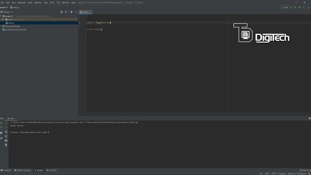 Python Bangla Tutorial part 2 - Hello World and Basic of Variables | DigiTech Academy смотреть онлайн