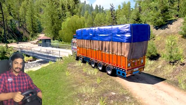 MVD CHASING LEYLAND LORRY IN THE FOREST ETS2 MODS GAMEPLAY TOM GAMING смотреть онлайн