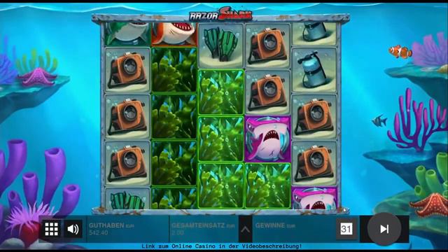Razor Shark - Bonus Spiel mit Big Win смотреть онлайн