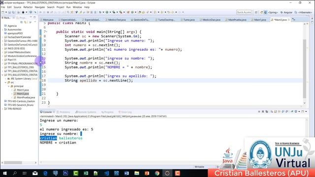 diferencias entre next y nextLine en JAVA UNJU VIRTUAL PARTE 1/2 смотреть онлайн