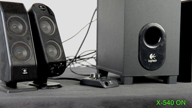 Logitech X-540 vs Logitech X-530 sound bass test смотреть онлайн