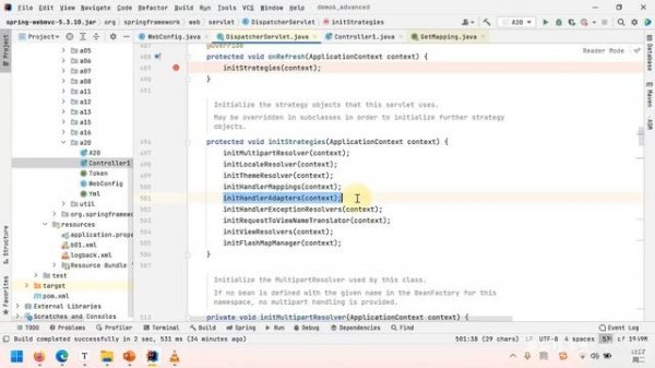 065 第廿讲 DispatcherServlet初始化执行的操作 高清 1080P
