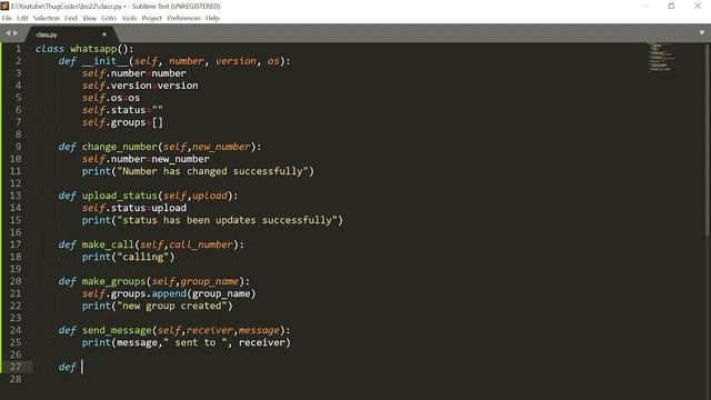Class and Methods in Python смотреть онлайн