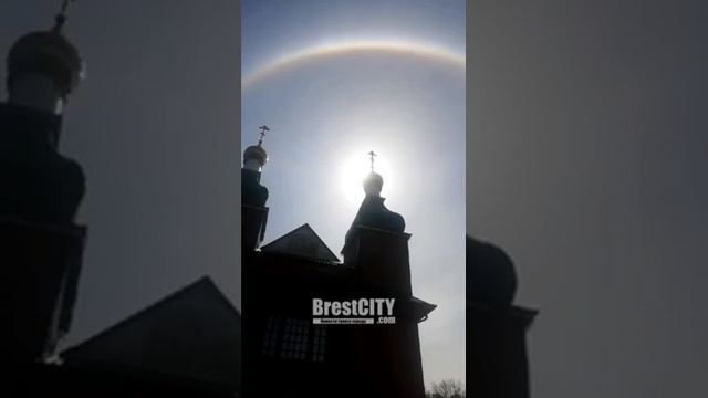 Чудо над храмом в д.Воловель (Дрогичинский р-н), на небе явилось это явление! смотреть онлайн