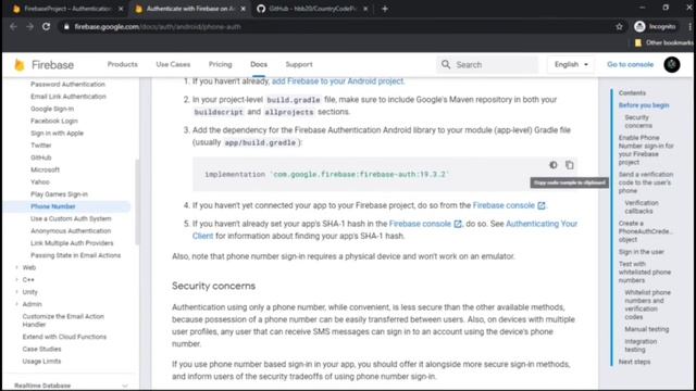 Phone Authentication with firebase using country code picker in android studio Tutorial#-2 смотреть онлайн