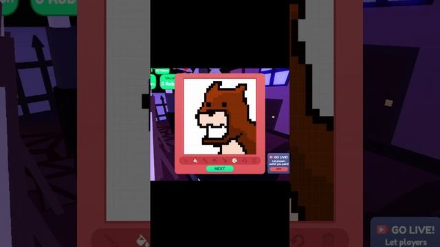 Drawing Dog Portrait in Starving Artists #starvingartists #roblox #art #pixel смотреть онлайн