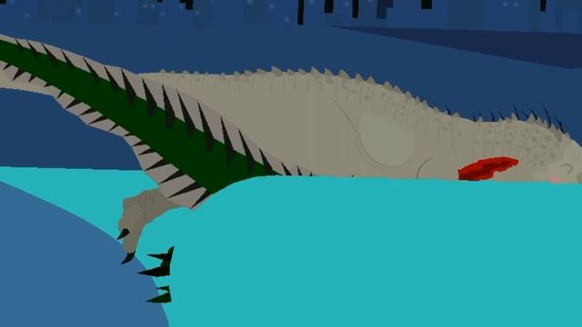 Indominus rex vs Poseidon rex animation [STICK-NODES] no sound смотреть онлайн