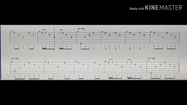 METALLICA - NOTHING ELSE MATTER GUITAR TABLATURE