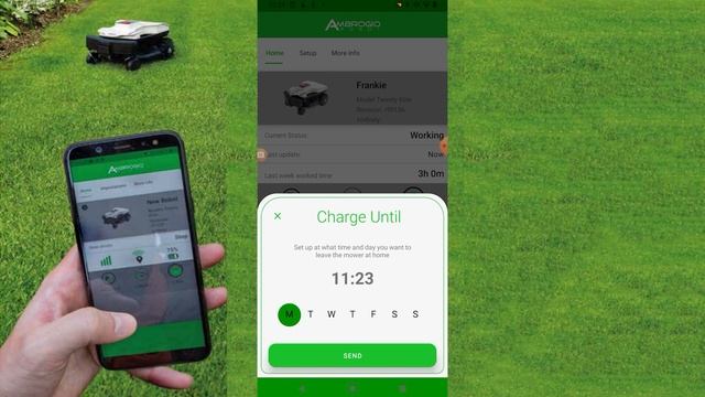 Газонокосилка робот Caiman Ambrogio: Руководство по удаленному приложению Android