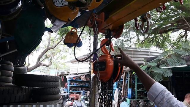 Wholesale விலையில் Heavy Weight Lifting Materials | Chain Block, Mini Crane | Ukkadam | Rajaa Vlogs смотреть онлайн