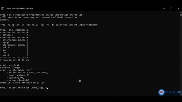 Работа с "AUTO INCREMENT" в таблицах MySQL. смотреть онлайн