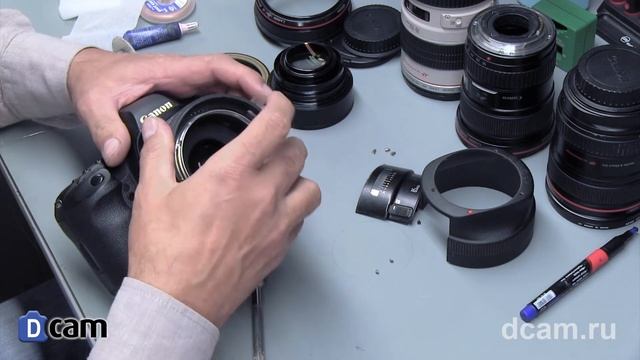 Ремонт системы автофокуса Canon EF 85mm 1.2 L USM смотреть онлайн