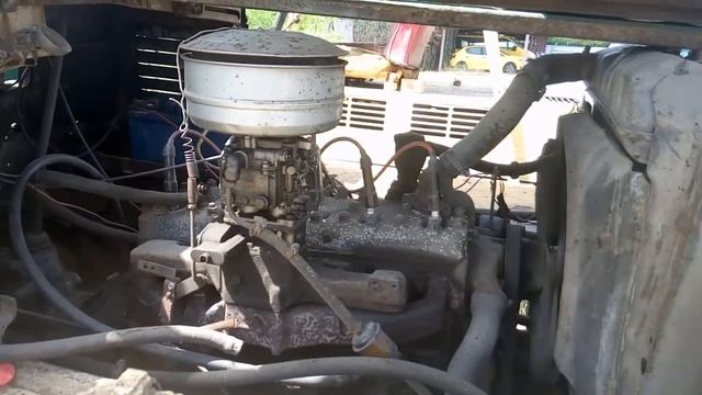 Двигатель ГАЗ 51,на "Львовском" погрузчике. смотреть онлайн