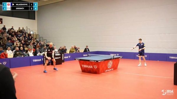 Luka Mladenovic vs Maksim Grebnev (TTBL Selected) I Saison 2022/23