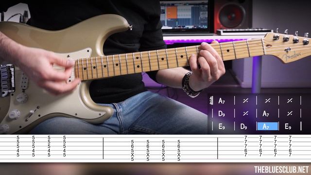 Two Different SHUFFLE BLUES PATTERNS! // Rhythm Lesson with TABS смотреть онлайн
