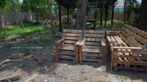 ДЕЛАЮ ДИВАНЫ ИЗ ПОДДОНОВ В БЕСЕДКУ