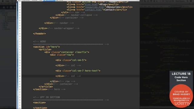 Code the Hero Section смотреть онлайн