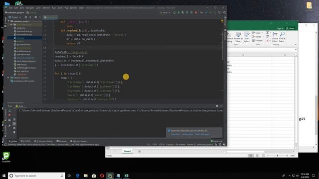 Selenium with Python ( part 9 ) | How to Use Excel for Getting Data in Selenium смотреть онлайн