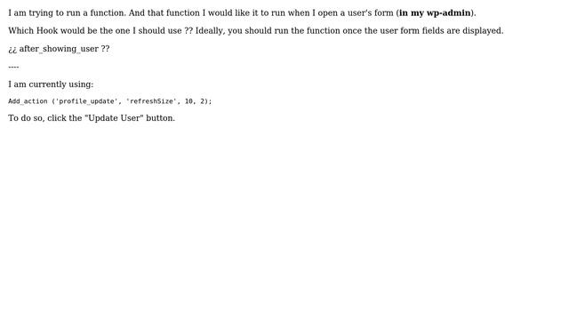 Wordpress: Hook when editing user смотреть онлайн